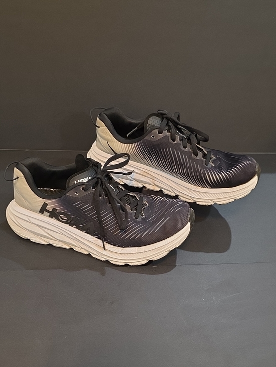 Hoka Shoes - Hoka Rincon 3 Womens Black and White Cushioned Running Sneakers Size 8D Wide